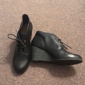 Lucky brand lace up booties